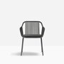 Pedrali Babila Twist 2795 - Outdoor Sessel - GAE Anthracite grey - D25 Grey