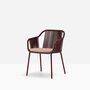 Pedrali Babila Twist 2795 - Outdoor Sessel - RO300E Dark Red - D23 Rose