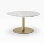 Pedrali Blume 5521 H360 - Bistrotisch - OA Antique brass steel - BP MBC Marble