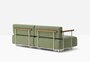 Pedrali Arki-Sofa Plus ASP0022 - Outdoor 2-Sitzer Loungesofa - BE100E Beige - D114 Yellow Green