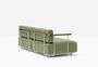 Pedrali Arki-Sofa Plus ASP0022 - Outdoor 2-Sitzer Loungesofa - BE100E Beige - D114 Yellow Green