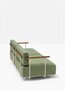 Pedrali Arki-Sofa Plus ASP0022 - Outdoor 2-Sitzer Loungesofa - BE100E Beige - D114 Yellow Green