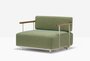 Pedrali Arki-Sofa Plus ASP0012 - Outdoor Loungesessel - BE100E Beige - D114 Yellow Green