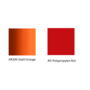 Pedrali Grace 411 Stuhl-AR200-Stahl Orange-RO-Polypropylen Rot