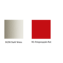 Pedrali Grace 411 Stuhl-BI200-Stahl Weiss-RO-Polypropylen Rot