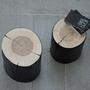 Jan Kurtz Block Hocker, Kernesche massiv, rund