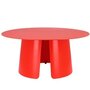Jan Kurtz Feel Neon Beistelltisch - leuchthellrot RAL 3026 - Ø 80 x 36 cm