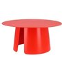 Jan Kurtz Feel Neon Beistelltisch - leuchthellrot RAL 3026 - Ø 80 x 36 cm