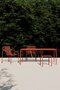 Objekte Unserer Tage Ivy Outdoor Set- (Tisch Large, 4 x Dining Chair) -Sienna Rot
