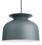 Gubi Ronde Pendant -   Black - Pigeon Grey Matt