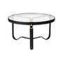 Gubi Adnet Coffee Table - Circular, Ø70 - Black Leather