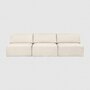 Gubi Wonder Sofa - 3-Seater Without Armrest