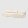 Gubi Wonder Sofa - 3-Seater Without Armrest
