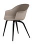 Gubi Bat Dining Chair UnUpholstered Wood base - New Beige shell