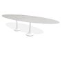 Joli Central Elyps Esstisch - L300 x B128 x H75 cm / White / Xeramica 6+6 mm calacatta
