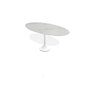 Joli Central Elyps Esstisch - L160 x B90 x H75 cm / White / Xeramica 6+6 mm calacatta