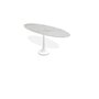 Joli Central Elyps Esstisch - L160 x B70 x H75 cm / White / Xeramica 6+6 mm calacatta
