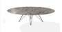 Joli Wire Tisch Oval-Anthrazit-250 x 128 cm-Emperador