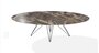 Joli Wire Tisch Oval-Anthrazit-250 x 128 cm-Caravaggio