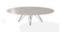 Joli Wire Tisch Oval-Anthrazit-250 x 128 cm-Weiche Eiche