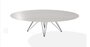 Joli Wire Tisch Oval-Anthrazit-250 x 128 cm-Travertino Grau