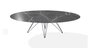 Joli Wire Tisch Oval-Anthrazit-250 x 128 cm-Schwarzer Diamant
