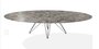 Joli Wire Tisch Oval-Anthrazit-300 x 128 cm-Emperador