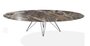 Joli Wire Tisch Oval-Anthrazit-300 x 128 cm-Caravaggio