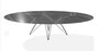 Joli Wire Tisch Oval-Anthrazit-300 x 128 cm-Schwarzer Diamant