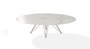 Joli Wire Tisch Oval-Bronze-210 x 128 cm-Calacatta Naturale