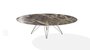 Joli Wire Tisch Oval-Bronze-210 x 128 cm-Caravaggio