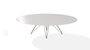 Joli Wire Tisch Oval-Bronze-210 x 128 cm-Absolutes Weiß
