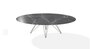 Joli Wire Tisch Oval-Bronze-210 x 128 cm-Schwarzer Diamant