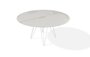 Joli Wire Tisch Rund-Weiss-Calacatta Naturale-Ø 150 cm