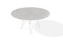 Joli Wire Tisch Rund-Weiss-Charisma Grau-Ø 150 cm