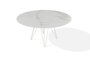 Joli Wire Tisch Rund-Linoleum-Calacatta-Ø 150 cm