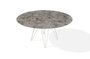 Joli Wire Tisch Rund-Linoleum-Emperador-Ø 150 cm