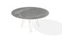 Joli Wire Tisch Rund-Linoleum-Marmor Marone-Ø 150 cm