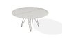 Joli Wire Tisch Rund-Taupe-Calacatta Naturale-Ø 150 cm