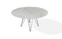 Joli Wire Tisch Rund-Bronze-Bianco D'Oro-Ø 150 cm