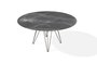 Joli Wire Tisch Rund-Bronze-Schwarzer Diamant-Ø 150 cm