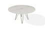 Joli Wire Tisch Rund-Bronze-Calacatta Naturale-Ø 150 cm