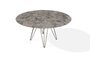 Joli Wire Tisch Rund-Bronze-Emperador-Ø 150 cm