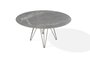 Joli Wire Tisch Rund-Bronze-Marmor Marone-Ø 150 cm