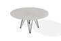 Joli Wire Tisch Rund-Schwarz-Charisma Grau-Ø 150 cm