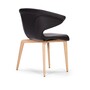 ClassiCon Munich Armchair - Eiche - Classic Leder Schwarz