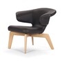 ClassiCon Munich Lounge Chair - Eiche - Classic Leder Schwarz 