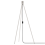 Floor tripod brushed steel