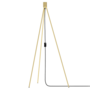 Floor tripod brushed brass