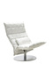 Woodnotes K Chair Swivel Narrow-white-leather